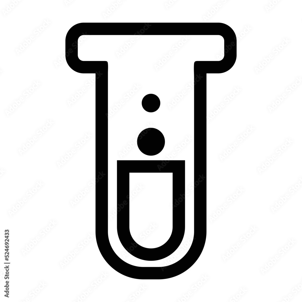 Test tube with liquid hand drawn doodle vector illustration isolated Test tube with liquid hand drawn doodle vector illustration isolated