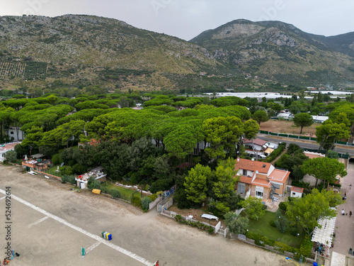 Terracina vista dai gabbiani con le sue spiagge