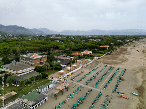 Terracina vista dai gabbiani con le sue spiagge