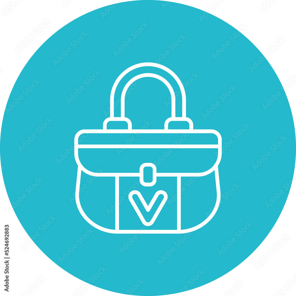 Bag Multicolor Circle Line Inverted Icon Bag Multicolor Circle Line Inverted Icon