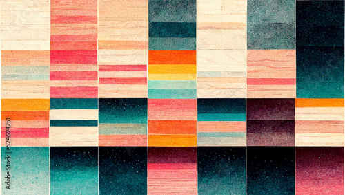 Patterns Created by Hand Colorful palettes are likely to draw attention.
