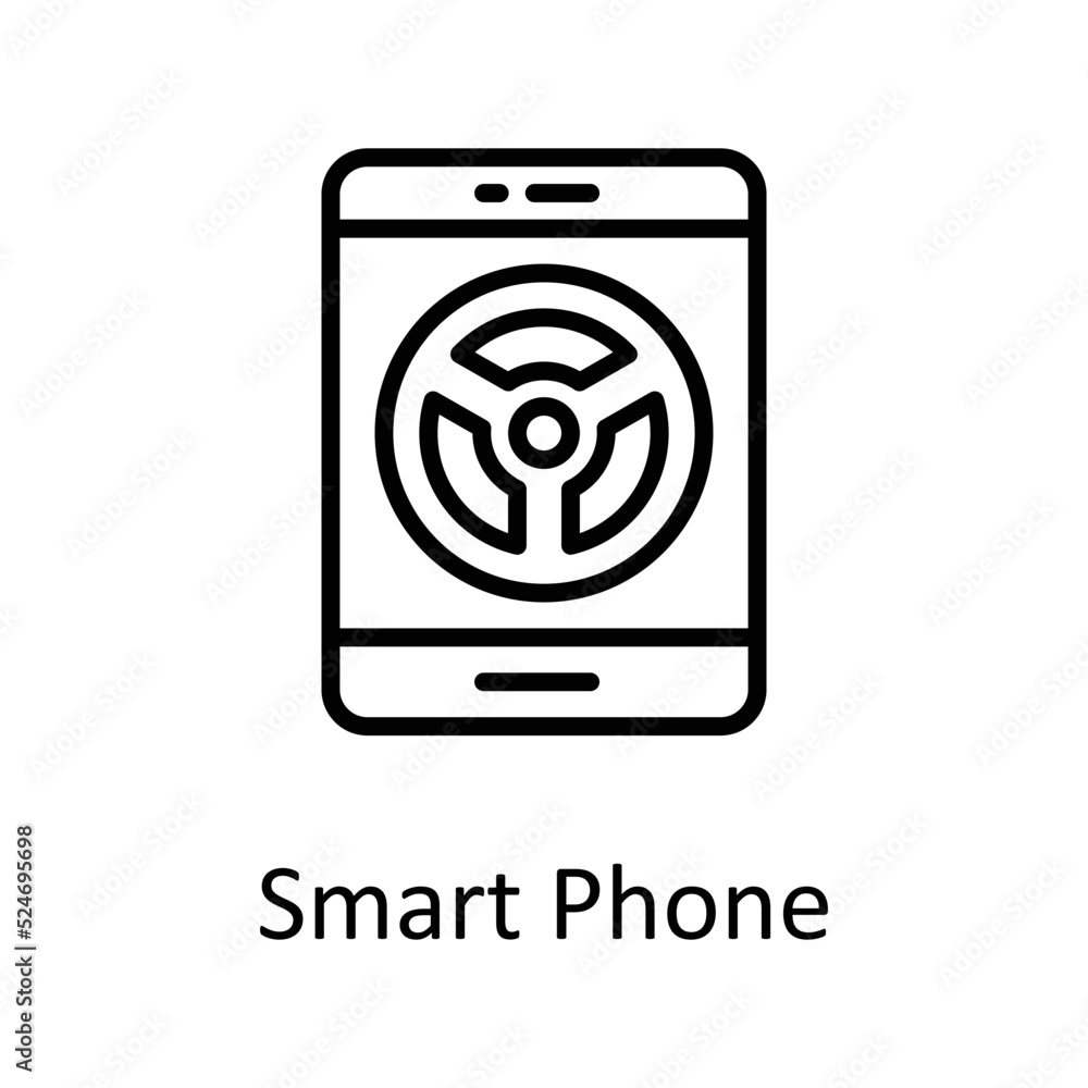 Mobile vector Outline Icon Design illustration on White background. EPS 10 File Mobile vector Outline Icon Design illustration on White background. EPS 10 File
