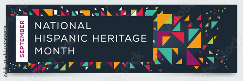 National Hispanic Heritage Month, held on September