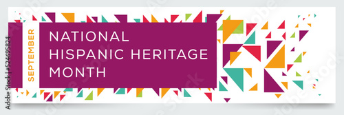 National Hispanic Heritage Month, held on September