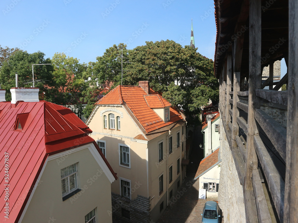 Panoramic view of Tallinn Old Town