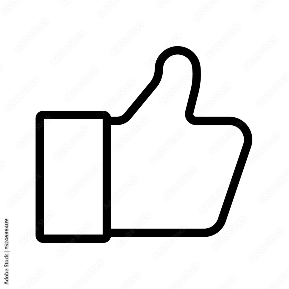 Like icon. hand like sign. vector illustration Like icon. hand like sign. vector illustration