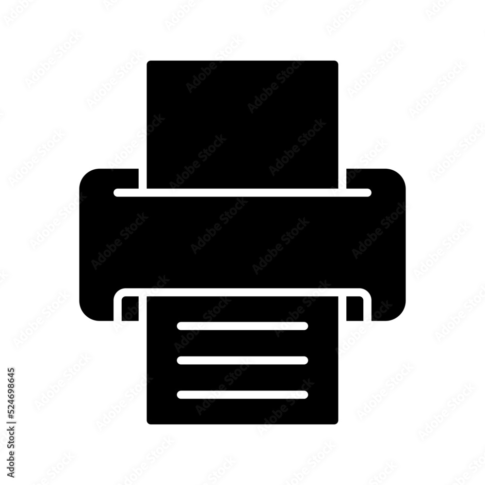 Printer icon. sign symbol. vector illustration Printer icon. sign symbol. vector illustration