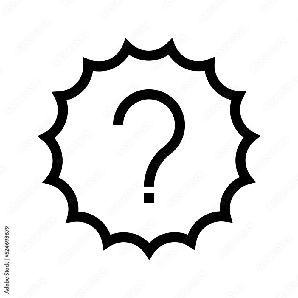 Question Mark icon. question sign. vector illustration Stock Vector ...