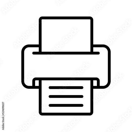 Printer icon. sign symbol. vector illustration