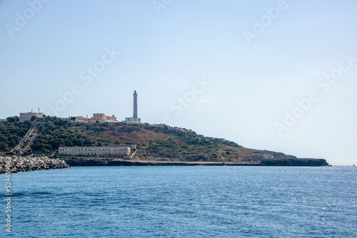the lighthouse on Punta Meliso at Santa Maria di Leuca, Apulia region, Italy © laudibi