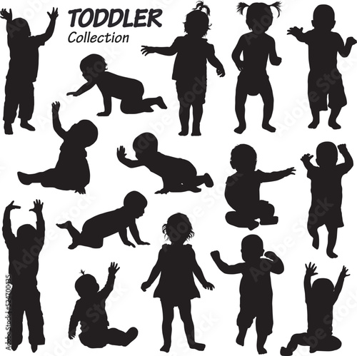 toddler silhouette photo