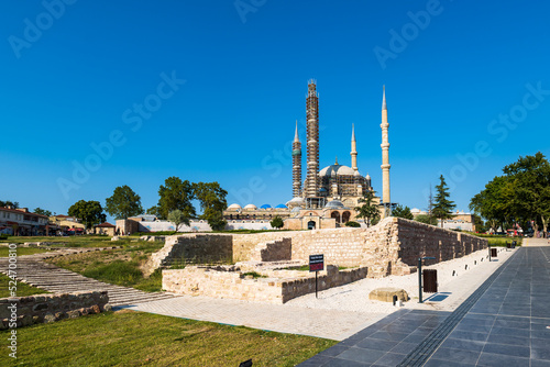 Selimiye Mosque in Edirne, Turkey - the UNESCO World Heritage Site of The Selimiye Mosque, Built By Mimar Sinan In 1575
 photo