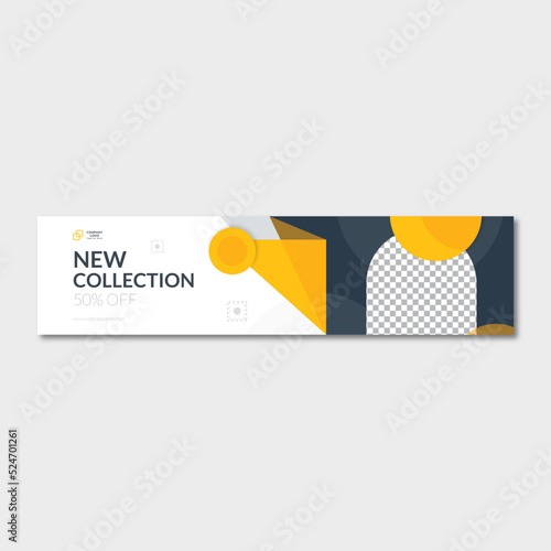 Business sale LinkedIn banner template	
