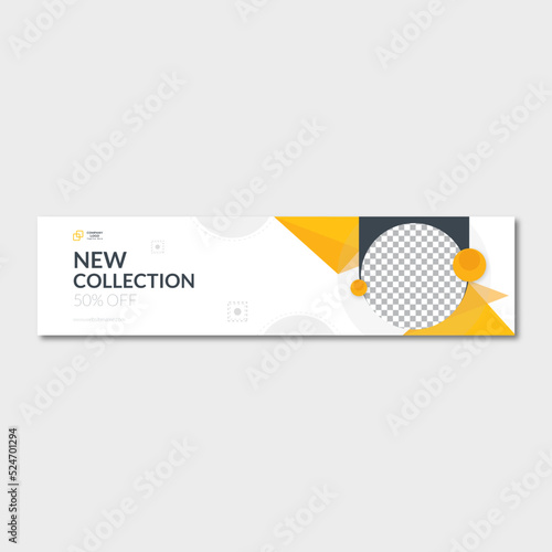 Business sale LinkedIn banner template	
