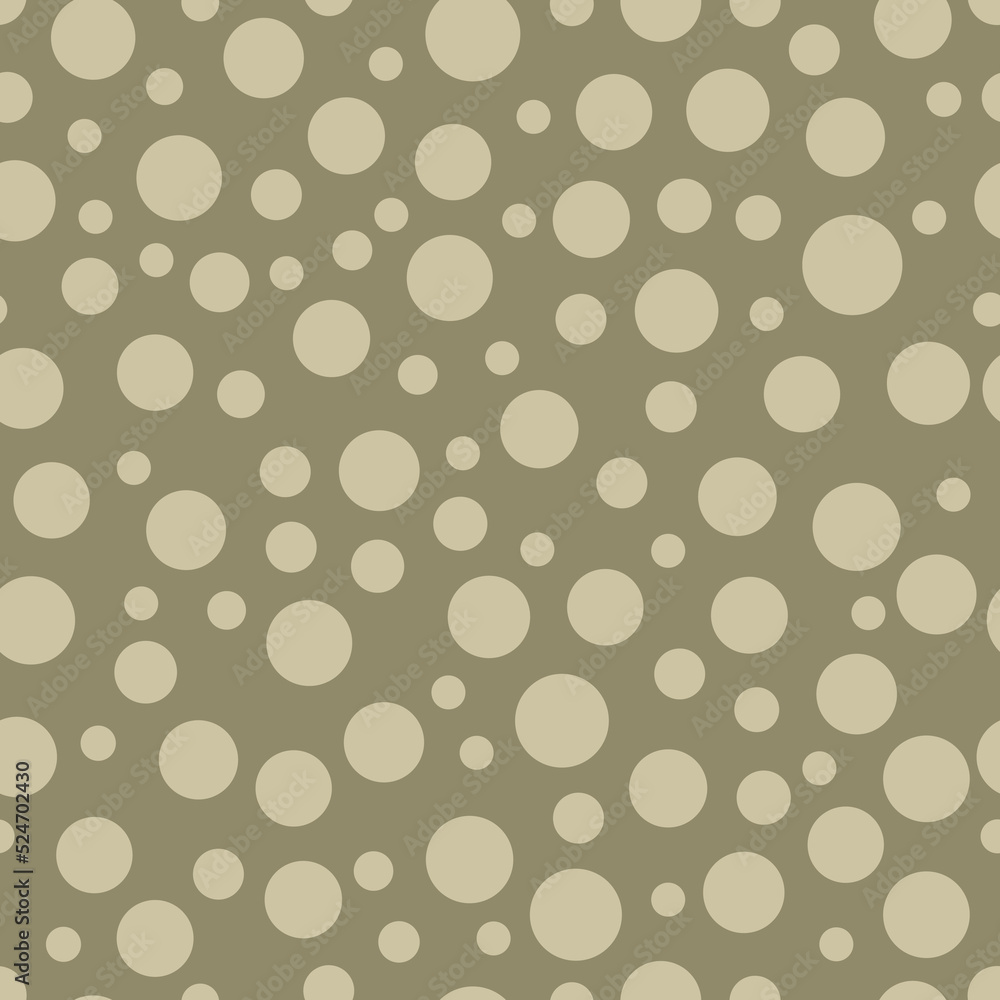 Polka dot seamless golden pattern