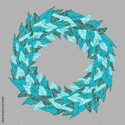 seasonal autumn frame vector design for cards, posters or flyers with fallen yellowed leaves