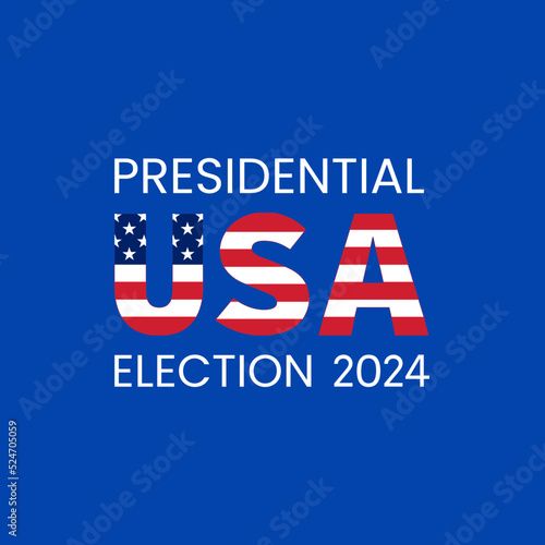 United States of America Presidential Election 2024. Vector illustration