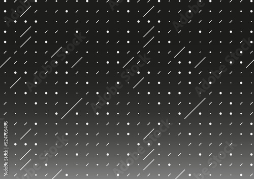 Rainy geometric pattern with gray gradient background.
