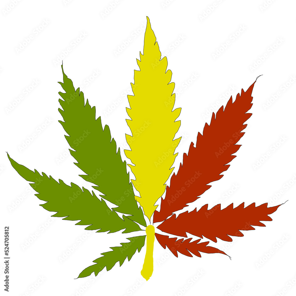 medical marijuana, cannabis green color logo. Thai style marijuana leaves. medical marijuana, cannabis green color logo. Thai style marijuana leaves.