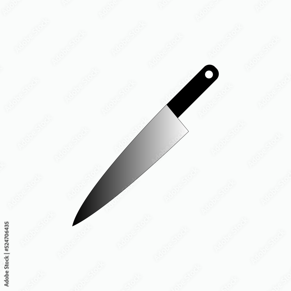 Knife Icon. Kitchen Utensil Symbol - Vector. Knife Icon. Kitchen Utensil Symbol - Vector.