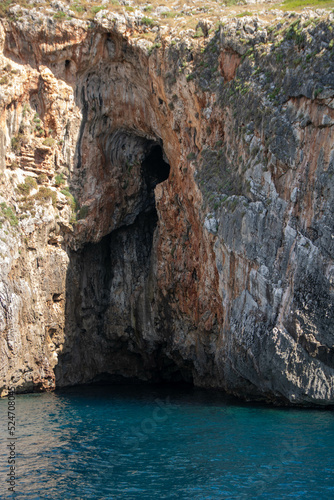 the caves of Salento coast at Santa Maria di Leuca, Apulia region Italy