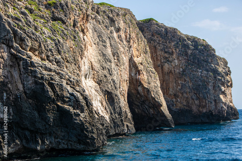 the caves of Salento coast at Santa Maria di Leuca  Apulia region Italy