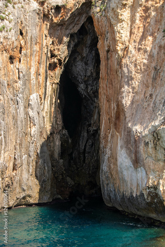 the caves of Salento coast at Santa Maria di Leuca, Apulia region Italy