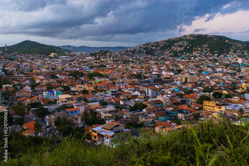 Panoramic View of Arraial do Cabo Town in Rio de Janeiro State, Brazil
