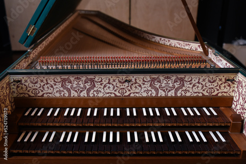 Harpsichord aka Cembalo Keyboard Musical Instrument photo