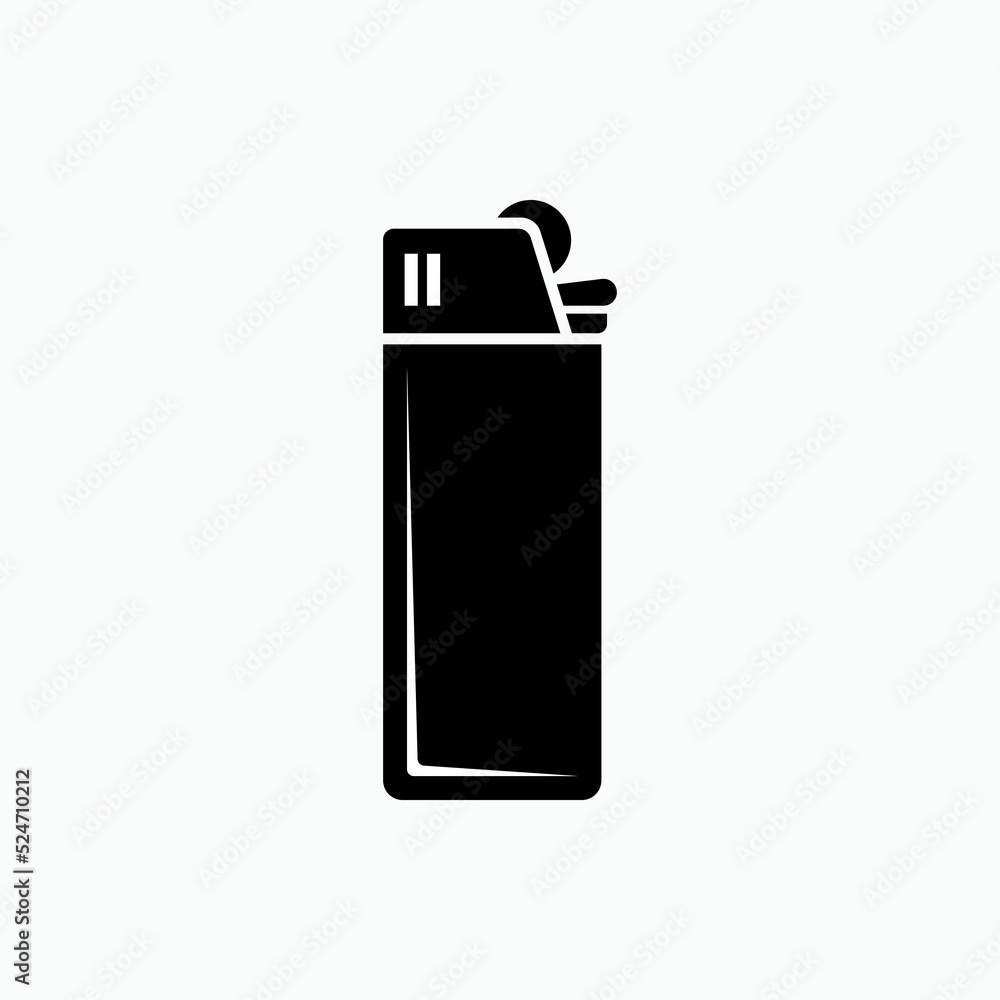Gas Lighter Icon. Fire Source Symbol - Vector. Gas Lighter Icon. Fire Source Symbol - Vector.