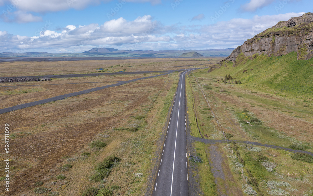 Road in Iceland Arial 