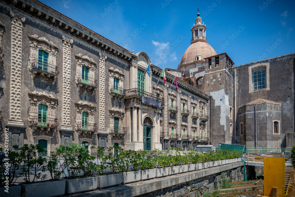 Fototapeta premium Catania, ciudad barroca (UNESCO). Sicilia (Italia)