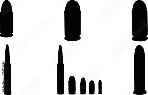 Bullets Eps Vector,  Silhouette, Logo, Bullets  Eps Vector Cut Files for Cricut Design, Bullets  Digital Commercial Clipart 