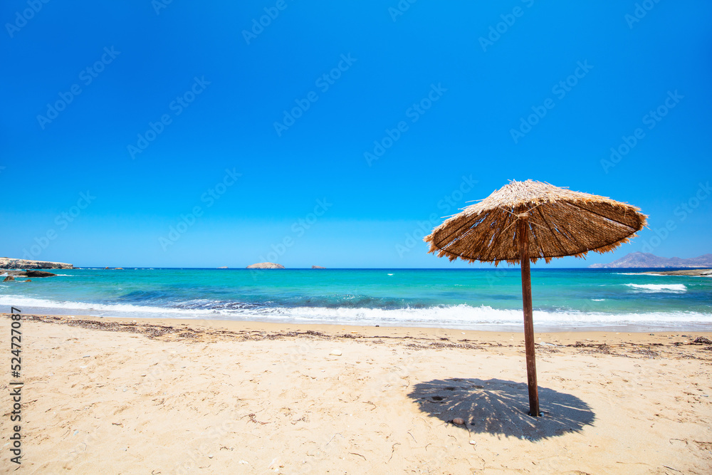 Idyllic beach on Milos island in Greece