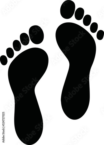 Foot prints Eps Vector, Silhouette, Logo, Foot prints Eps Vector Cut Files for Cricut Design, Foot prints Digital Commercial Clipart 