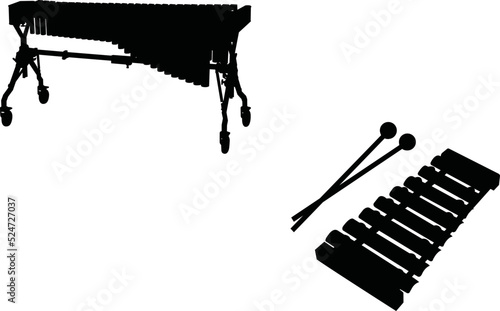 Xylophone vector eps,  Silhouette, Logo, Xylophone vector eps Cut Files for Cricut Design, Xylophone  Digital Commercial Clipart - PNG, EPS
