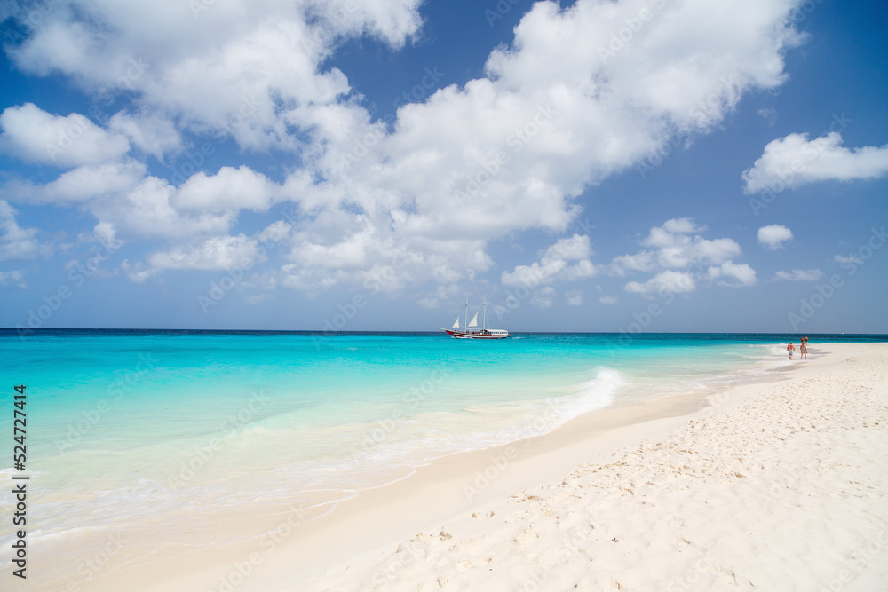 Idyllic beach at Caribbean