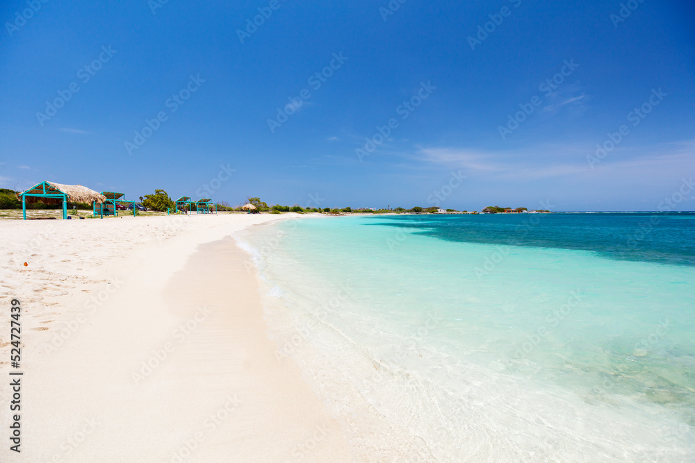 Idyllic beach at Caribbean