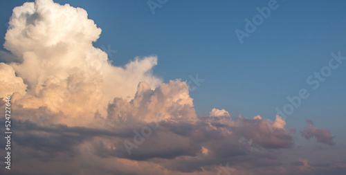 Fototapeta Naklejka Na Ścianę i Meble -  Clouds at sunset, amazing sky, nature background