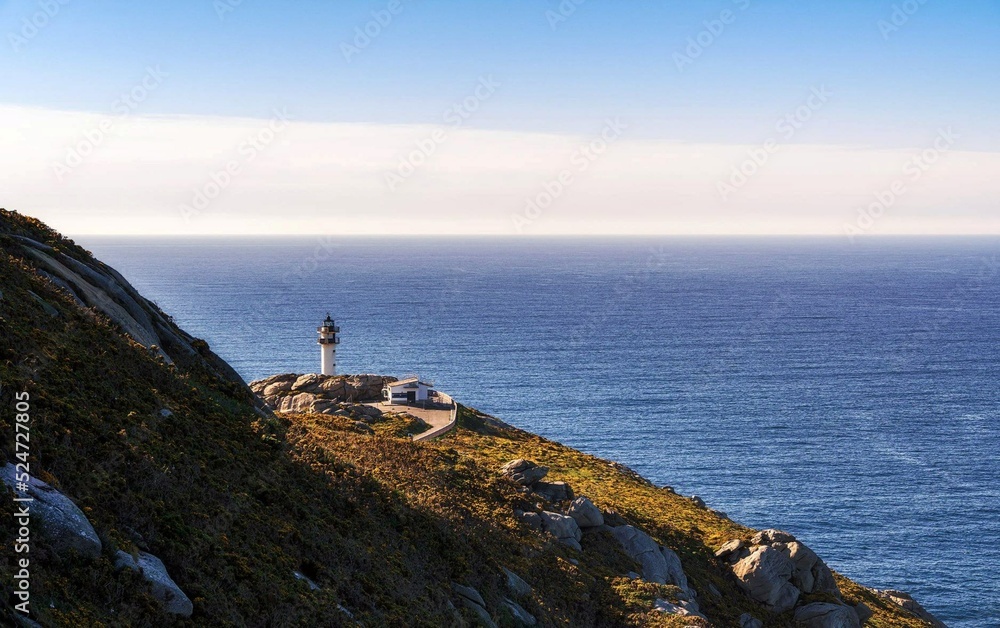 Faro en la costa de A Coruña, Galicia