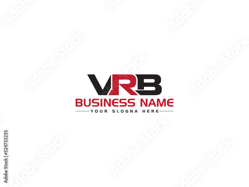 Initial VRB Logo Icon Design, Unique VR vrb Logo Letter Vector For Any Type Of Business photo