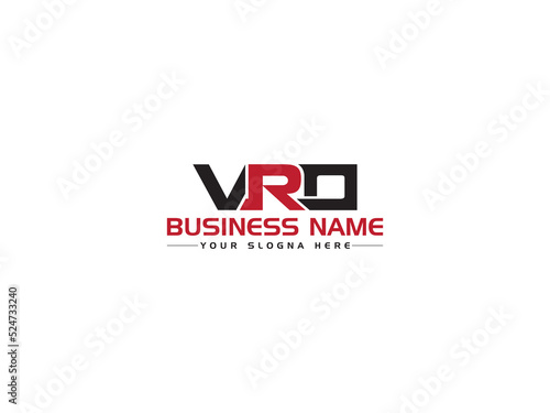 Initial VRO Logo Icon Design, Unique VR vro Logo Letter Vector For Any Type Of Business photo