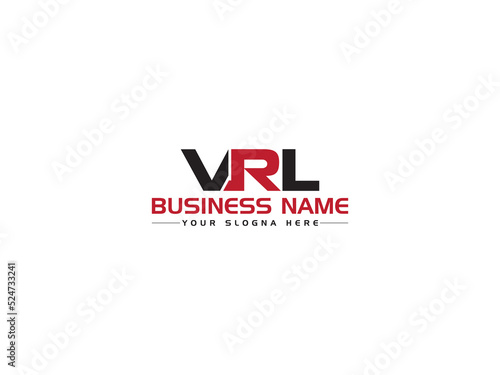 Initial VRL Logo Icon Design, Unique VR vrl Logo Letter Vector For Any Type Of Business photo