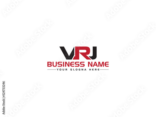 Initial VRJ Logo Icon Design, Unique VR vrj Logo Letter Vector For Any Type Of Business photo