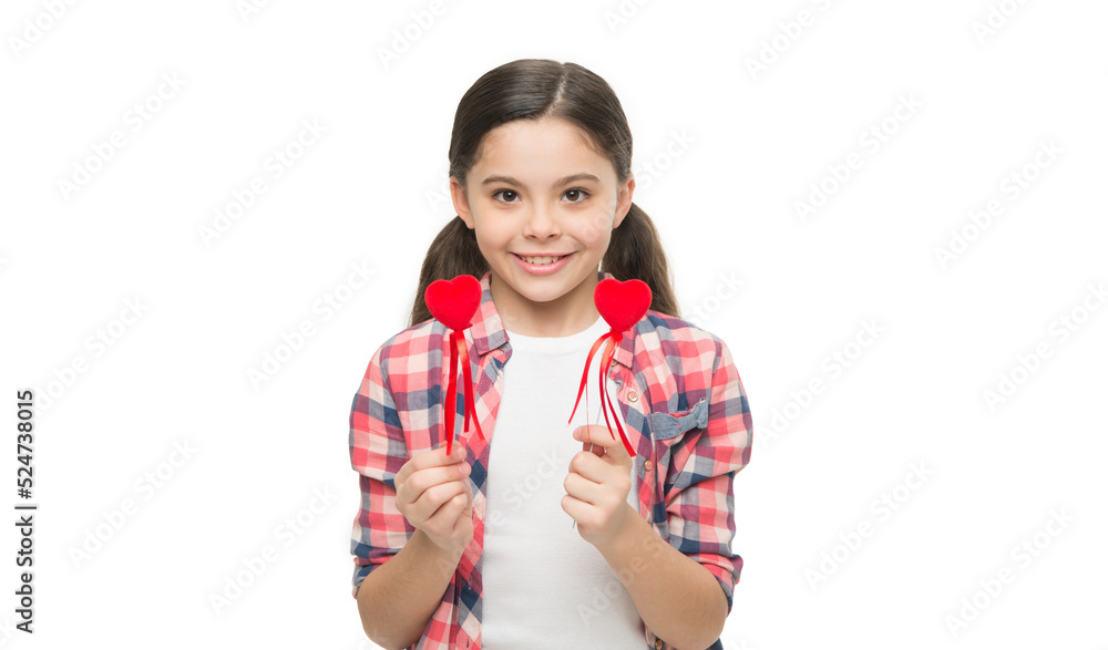 True love. Little kid shares heart shaped decoration. happy valentines day. girl love holidays. gift for mothers day. international childrens day. small sweet hearts from valentine True love. Little kid shares heart shaped decoration. happy valentines day. girl love holidays. gift for mothers day. international childrens day. small sweet hearts from valentine