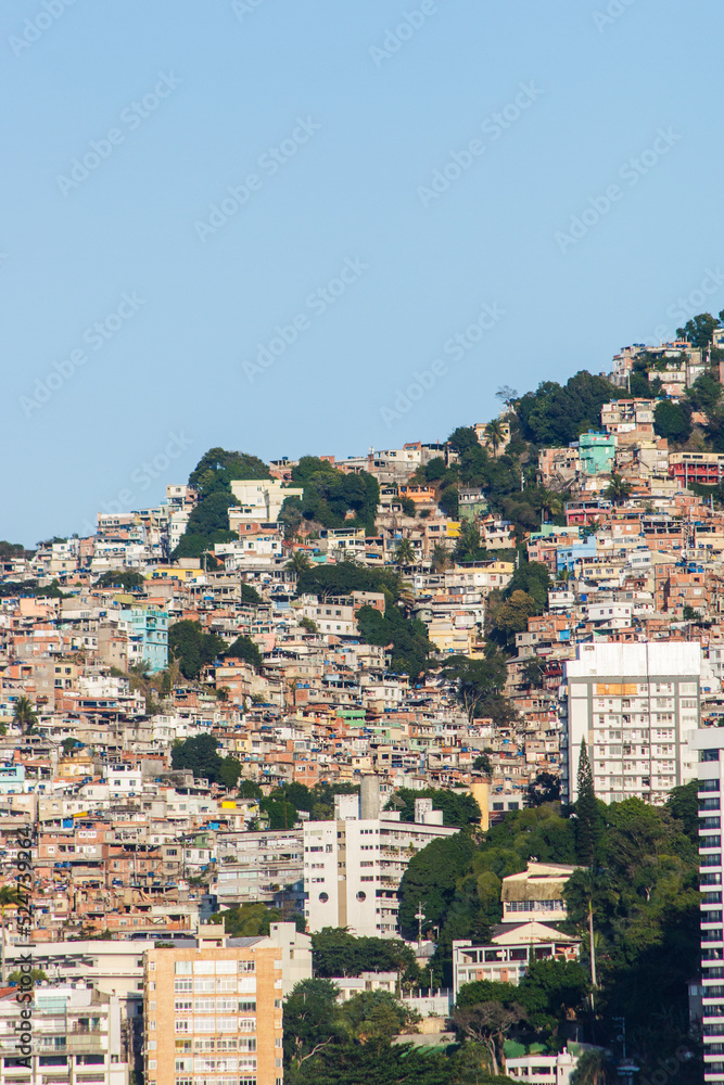 Vidigal favela in Rio de Janeiro.