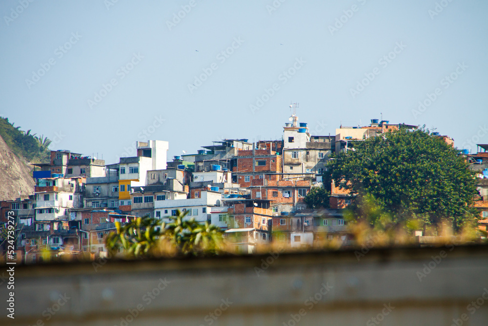 Rocinha favela in Rio de Janeiro, Brazil.