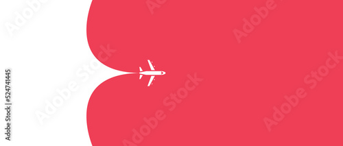 Airplane opening background behind
