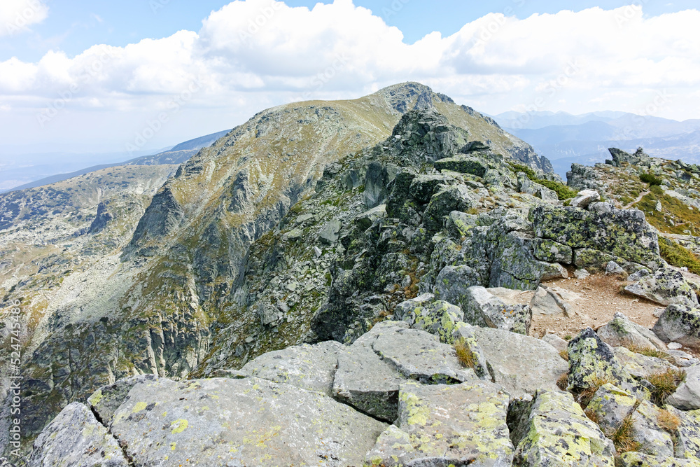 Landscape of Rila Mountain near Lovnitsa peak, Bulgaria Landscape of Rila Mountain near Lovnitsa peak, Bulgaria