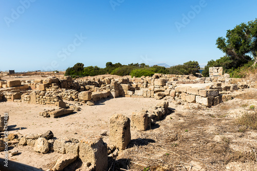 Panoramic Sights of The Sacred Area of Cappiddazzu ( Area Sacra di Cappiddazzu) in Province of Trapani, Marsala, Italy.